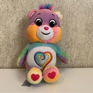 Care Bear Togetherness Plush Bear Toy Colorful 10 inches